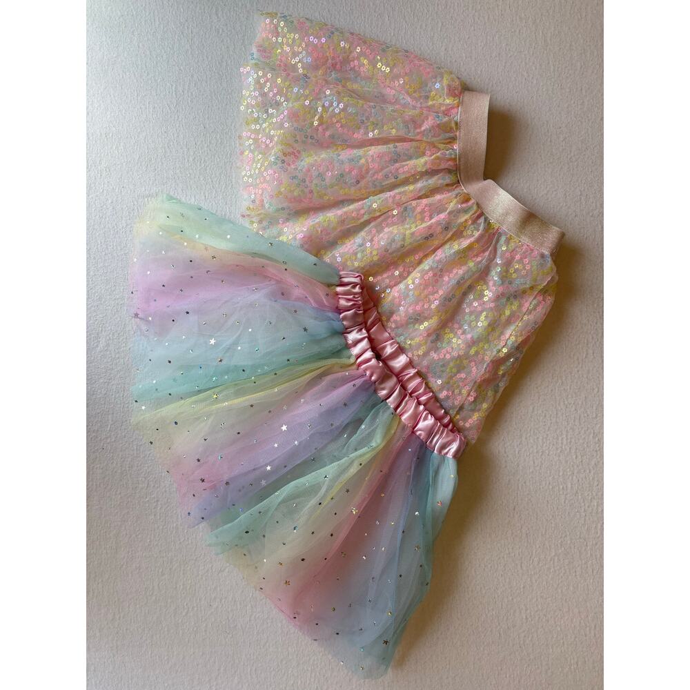 Claire’s Lot of Youth Toddler Girls Tutu Ballerina Skirts 2/3T Rainbow Sparkles